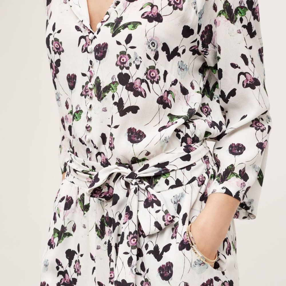 ANTHROPOLOGIE Floreat Romper M 6/8 NWT $128 Floral - Picture 3 of 8